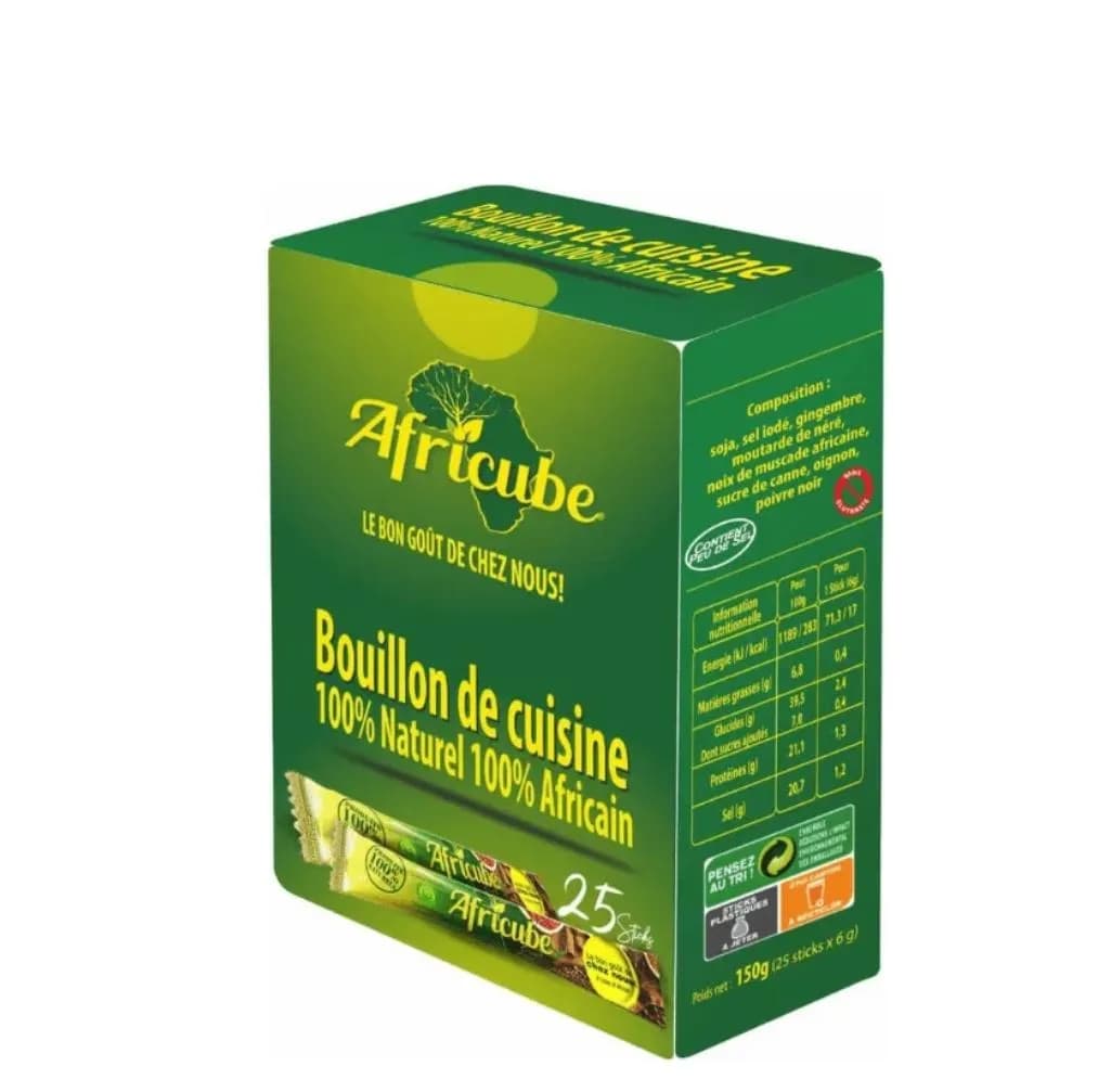 Le produit Africube boîte de 25 sticks