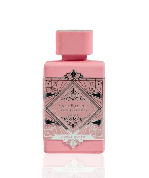 Le produit Badee Al Oud Noble Blush de Lattafa – Parfum femme oriental. Longue durée